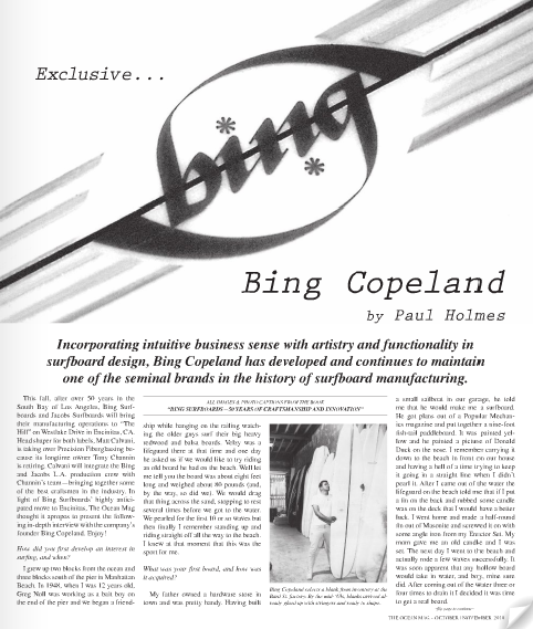 Bing In Ocean Magazine