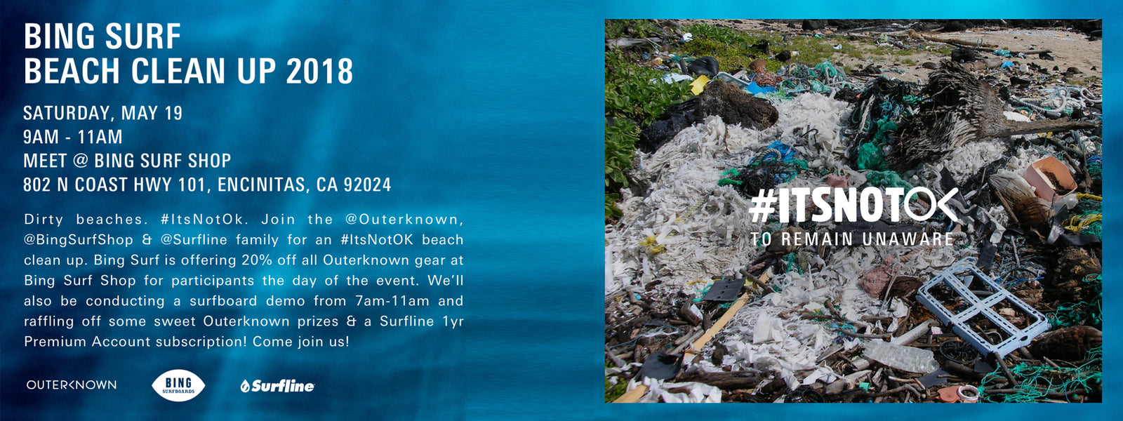 Beach Cleanup and Board Demo Sponsored by Outerknown and Surfline