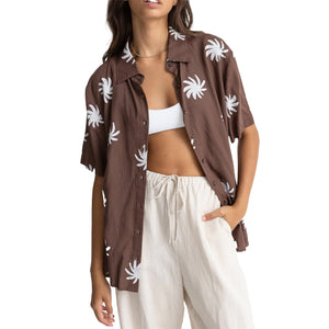 RHYTHM BLAIR S/S SHIRT - CHOCOLATE