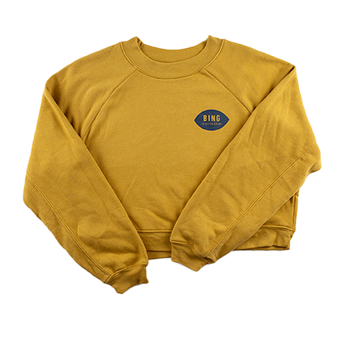 CLASSIC ENCINITAS Premium Womens Raglan Pullover - Heather Mustard