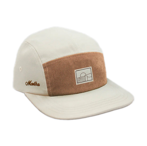 MARTHA ACADIA 5 PANEL HAT - CREAM