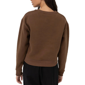 RHYTHM CLASSIC CREW NECK FLEECE - CHOCOLATE