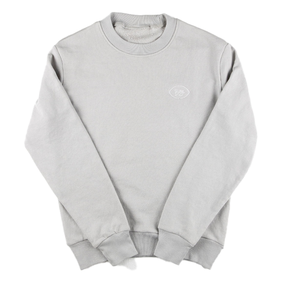 HERMOSA Womens Terry Crew Light Grey