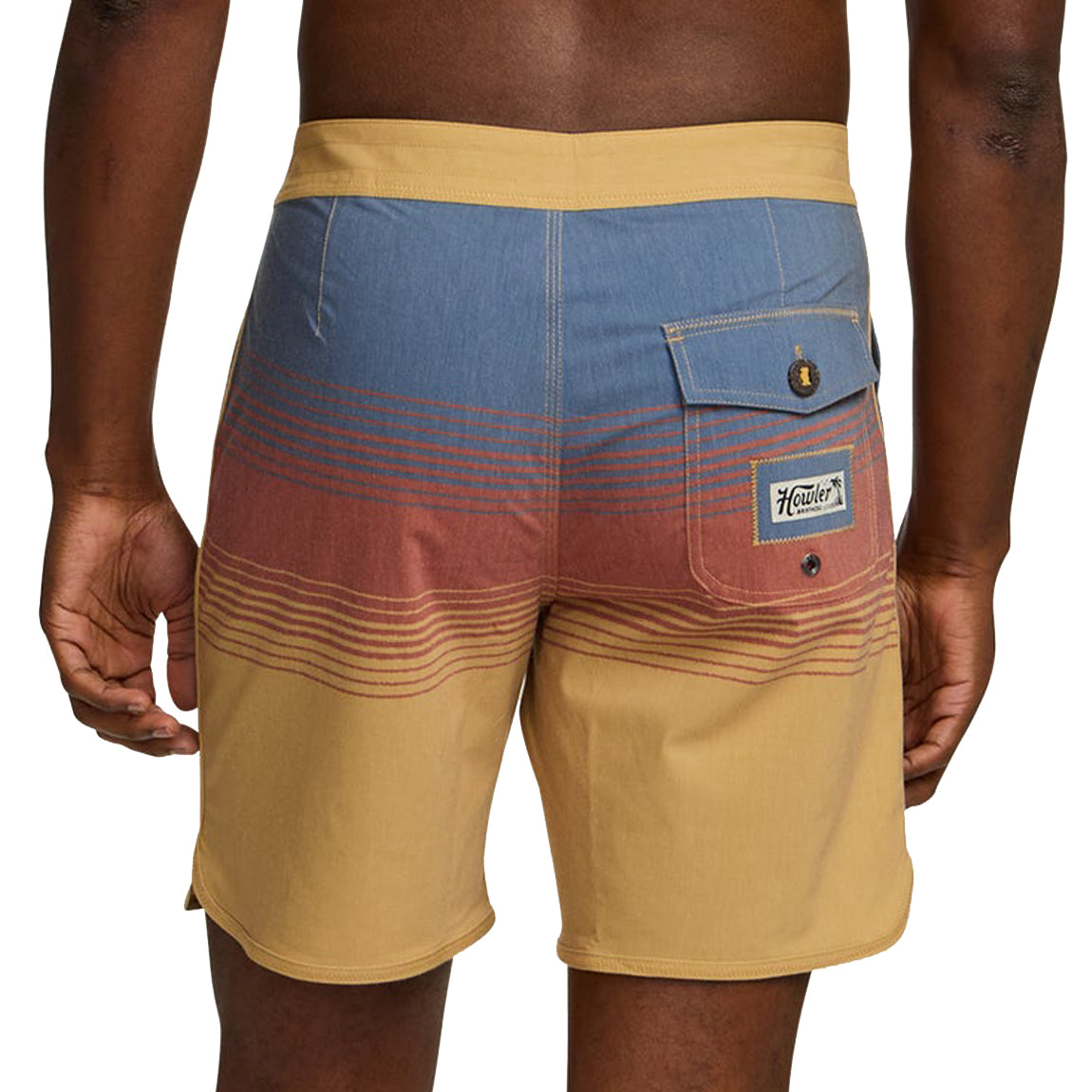 HOWLER BROS. BRUJA BOARDSHORTS - OLD GOLD