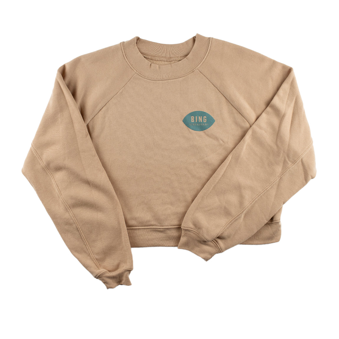 CLASSIC ENCINITAS Premium Womens Raglan Pullover - Heather Dune