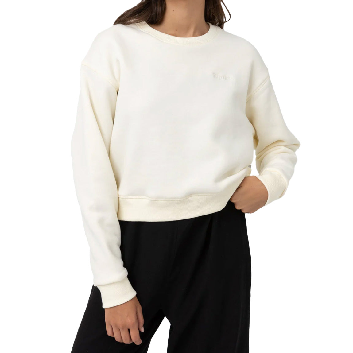 RHYTHM CLASSIC CREW NECK FLEECE - ANTIQUE