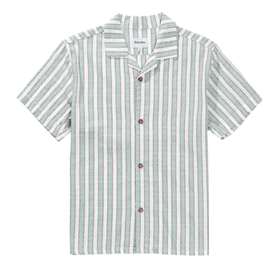 RHYTHM VACATION STRIPE SHIRT - SEA GREEN