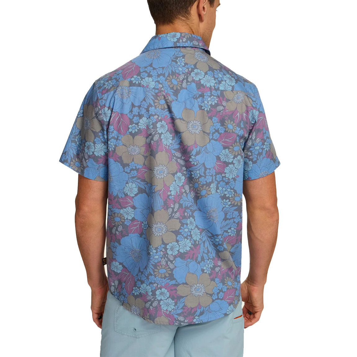 HOWLER BROS. H BAR SNAP SHIRT FLOWER POWER - BLUES