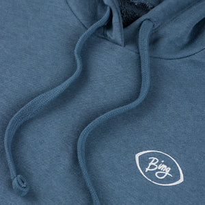 HERMOSA Womens Terry Hoody Washed Denim