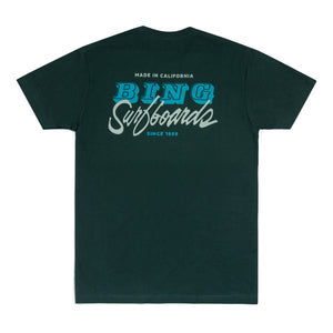 VAN SCRIPT PREMIUM TEE FOREST GREEN