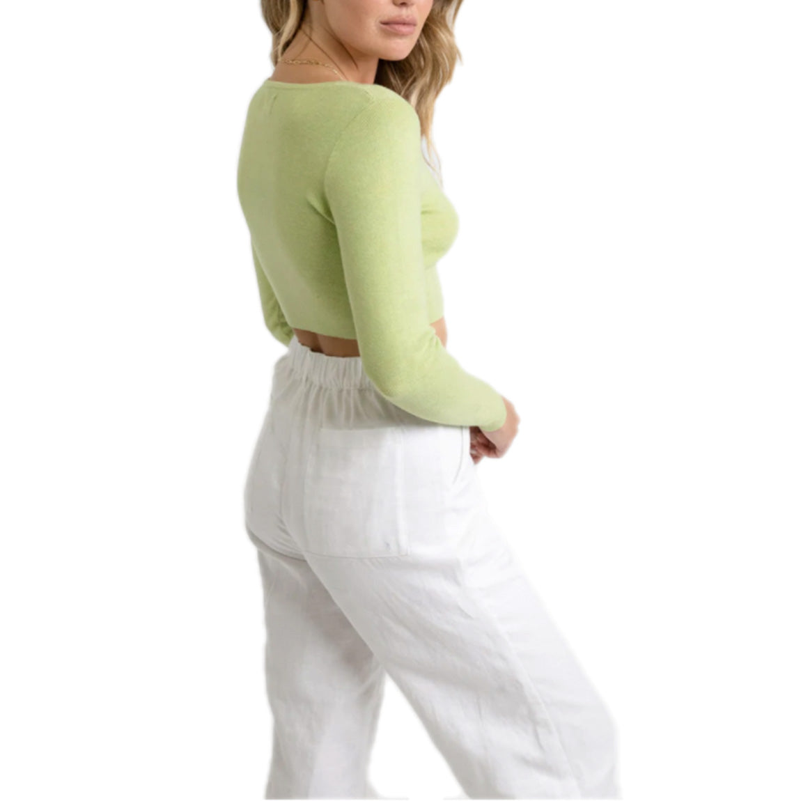 RHYTHM ASHTON KNIT TOP - APPLE