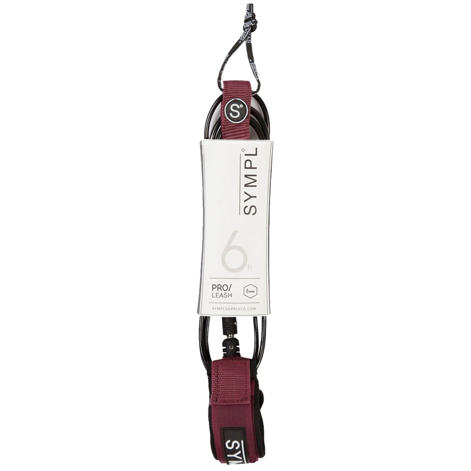 N02 PRO LEASH MAROON 6'