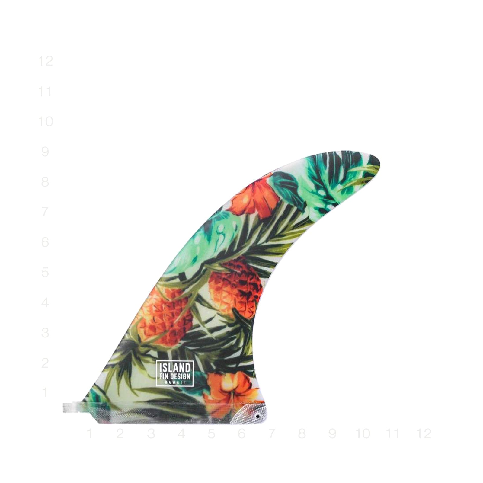 ISLAND FIN DESIGN ISLANDER WHITE ALOHA 9"