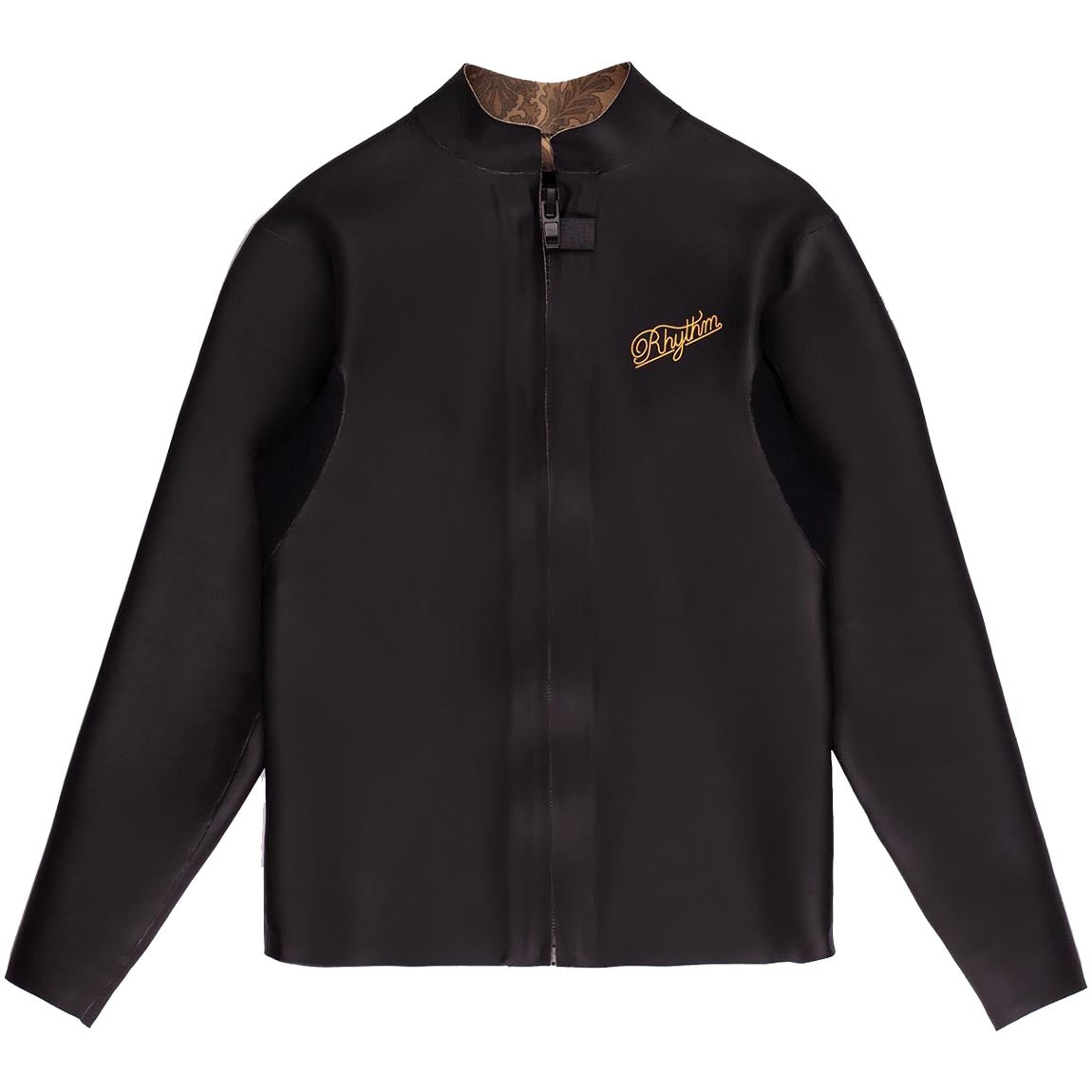RETRO FRONT ZIP WETSUIT JACKET BLACK 2MM