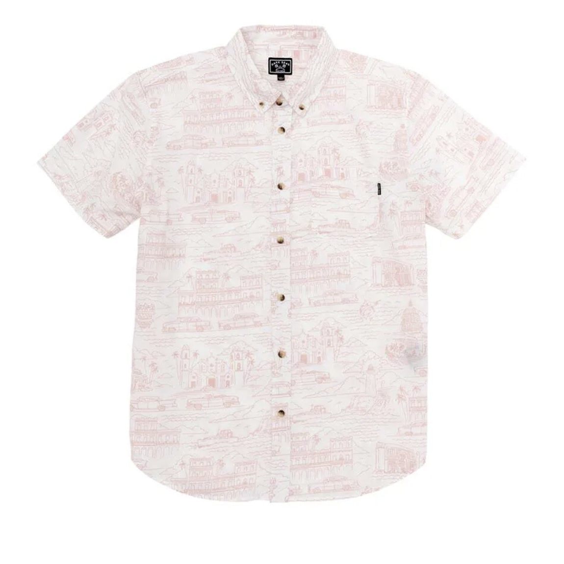 DARK SEAS CASTILLO WOVEN - WHT/PNK