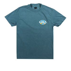 FLORAL CAT EYE S/S T-SHIRT ICE BLUE