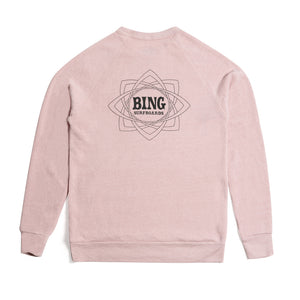 MANDALA II Premium Crew Sweatshirt- Rose Quartz
