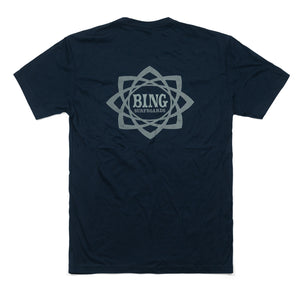 MANDALA PREMIUM TEE MIDNIGHT NAVY / LIGHT BLUE