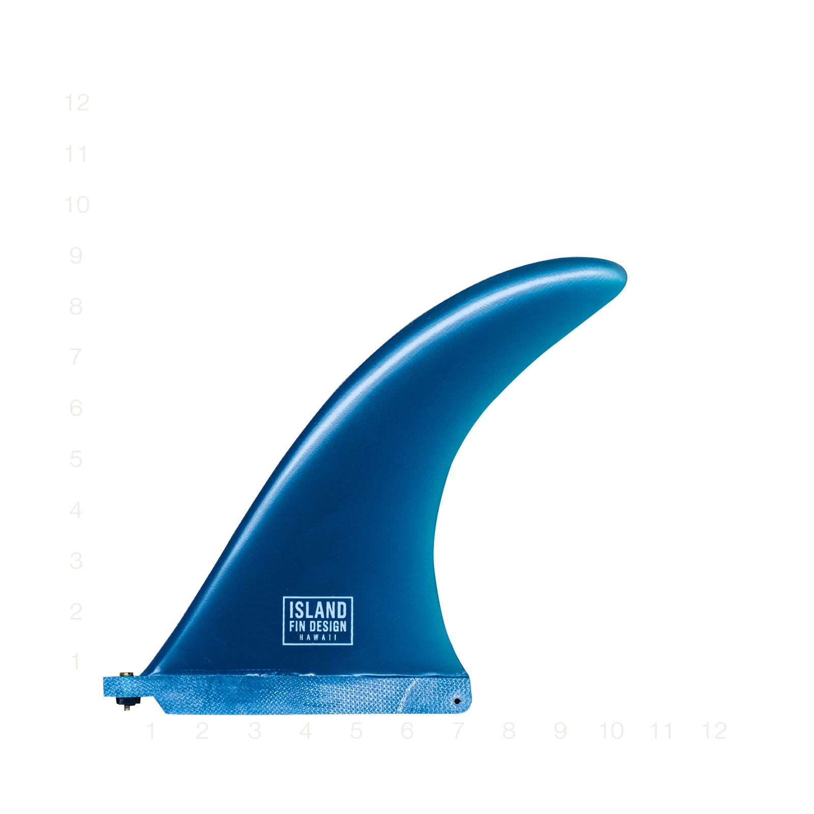 ISLAND FIN DESIGN ISLANDER BLUE SMOKE 9"