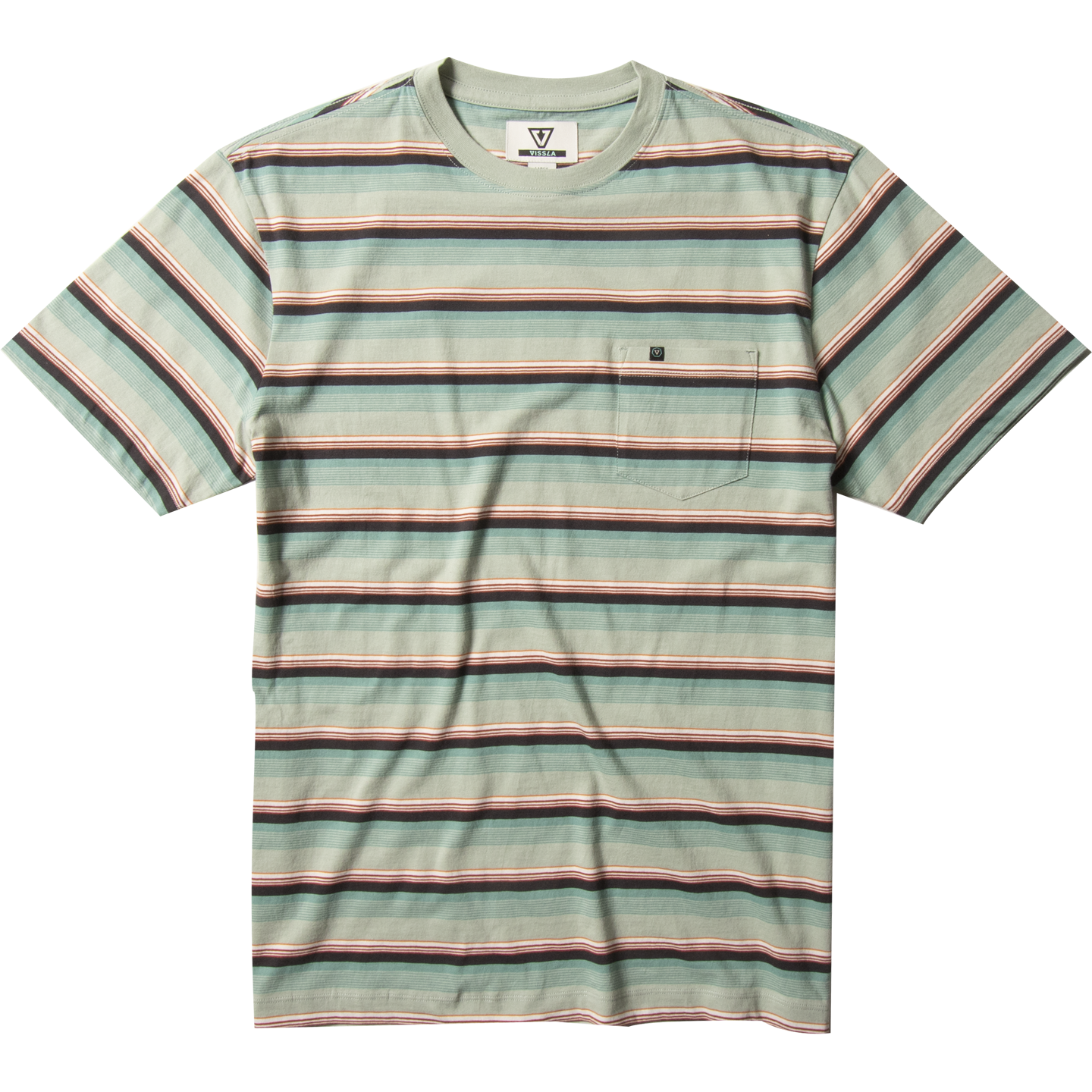 VISSLA VELVA S/S POCKET TEE - SBL
