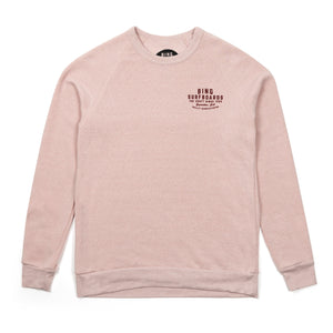 QUALITY MANUFACTURING Premium Eco Crew Sweatshirt - Rose Quartz