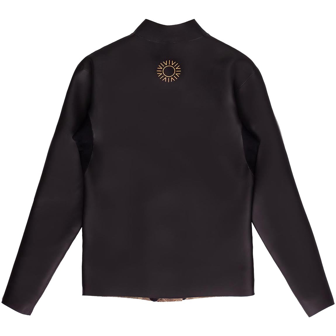 RETRO FRONT ZIP WETSUIT JACKET BLACK 2MM