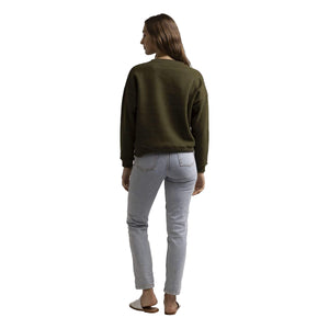 CLASSIC CREW NECK FLEECE OLIVE
