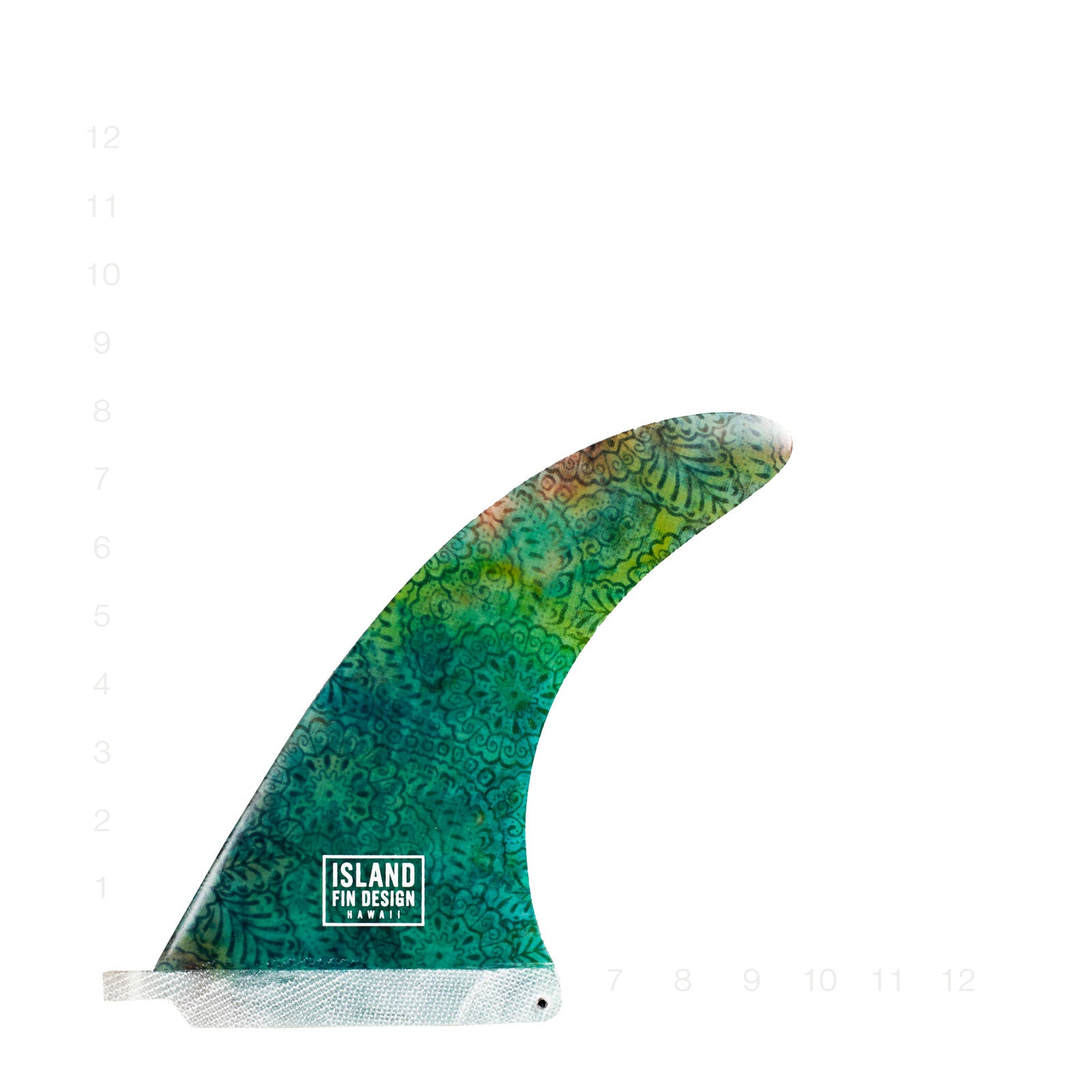 ISLANDER FIN GREEN 8"