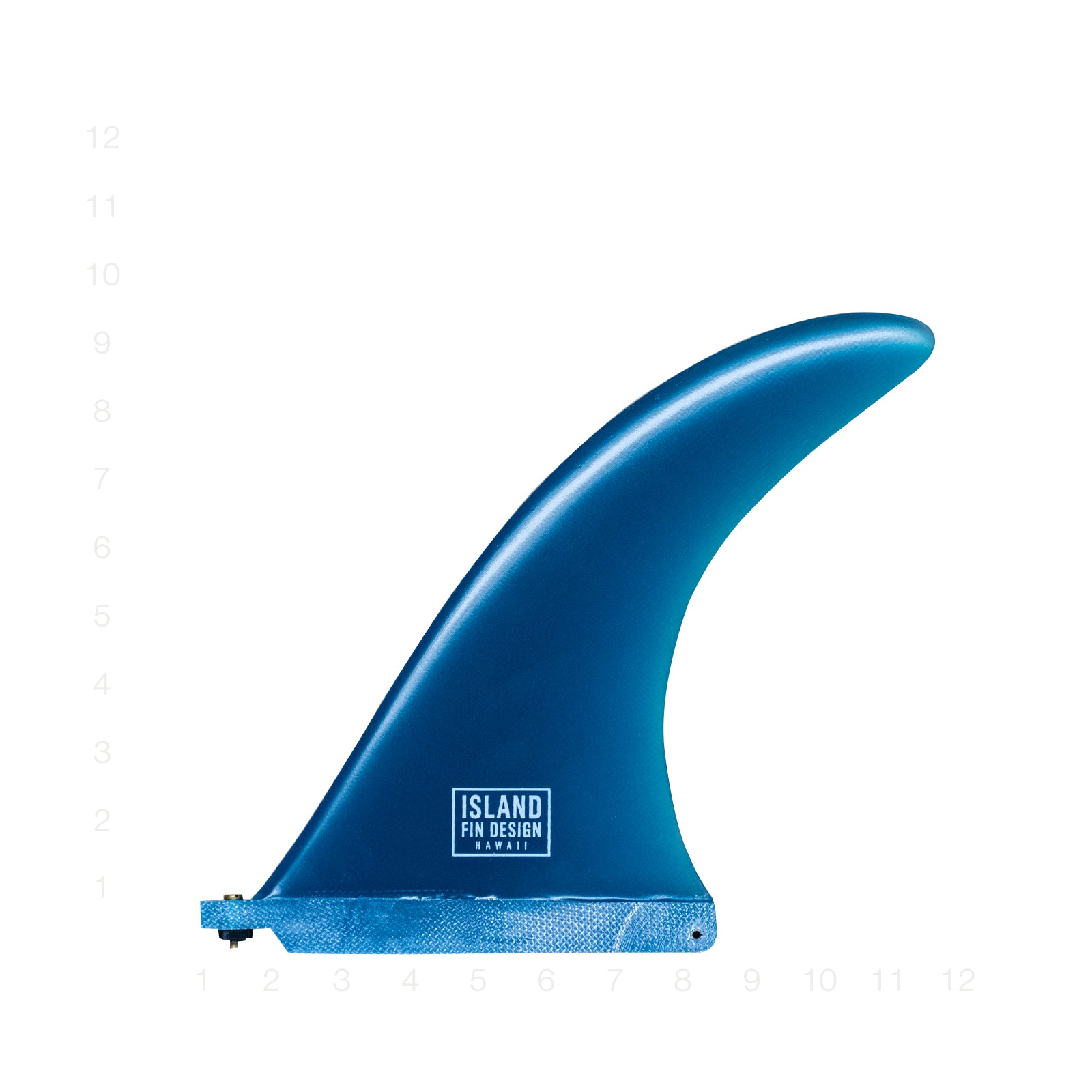 ISLAND FIN DESIGN ISLANDER BLUE SMOKE 9"