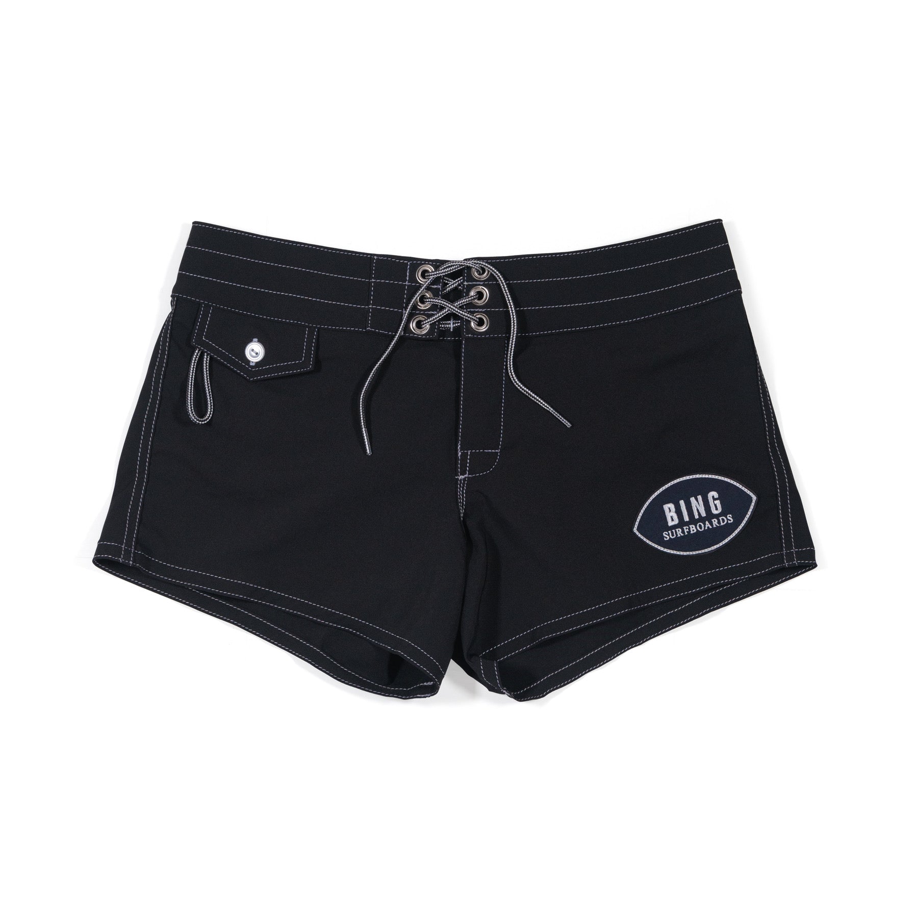 BIRDWELL X BING WOMEN'S BOARDSHORT BLACK