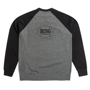 MANDALA Premium Crew Sweatshirt - Nickel / Black