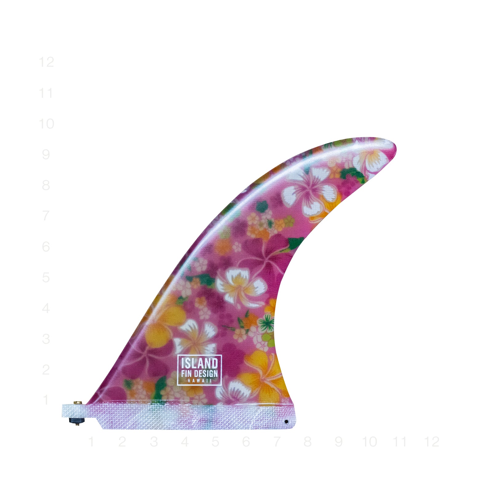 ISLAND FIN DESIGN ISLANDER PINK VINTAGE 9.5"