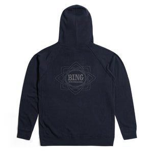 MANDALA II Premium Zip Hooded Sweatshirt - Navy