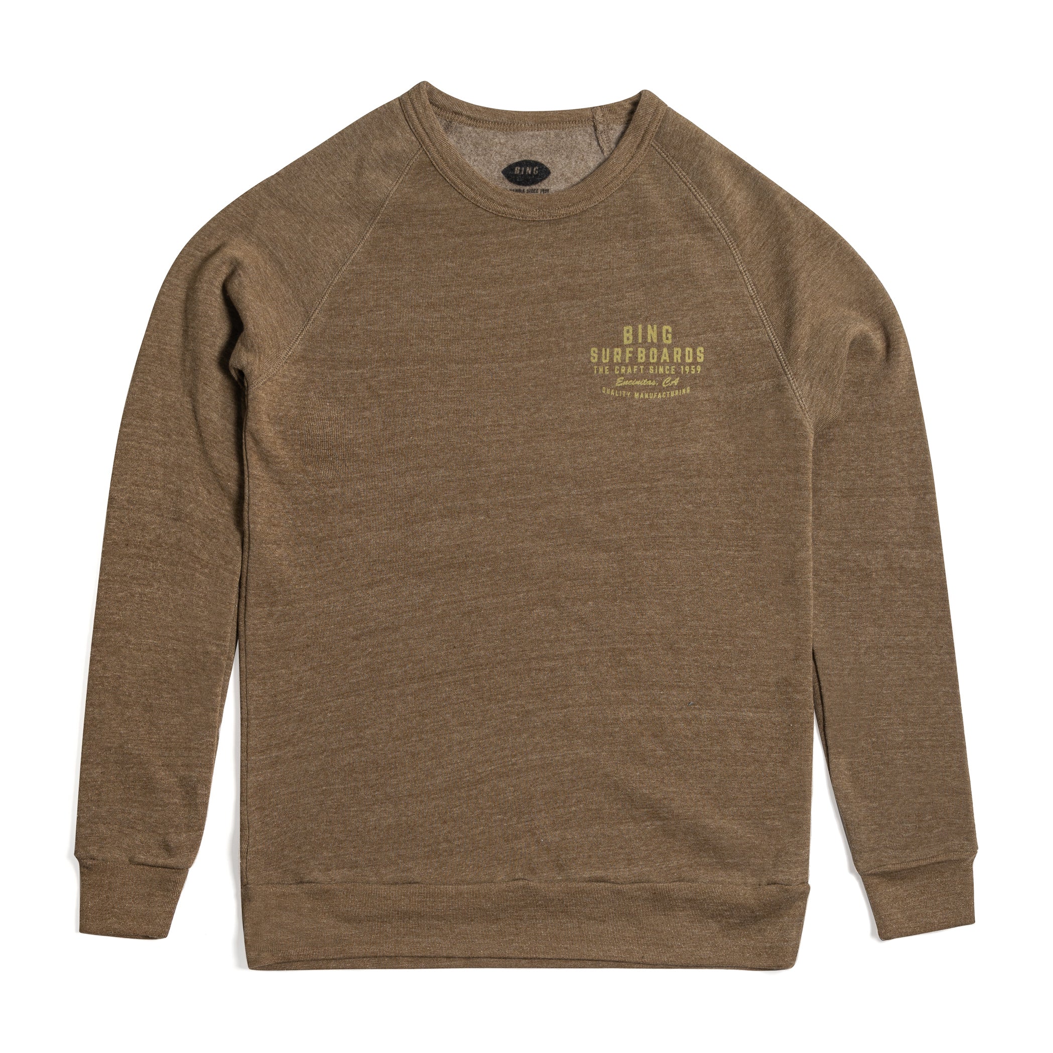 QUALITY MANUFACTURING Premium Crew Sweatshirt - Dark Olive