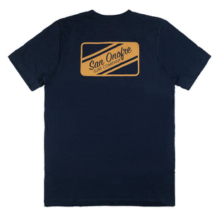 STRIPER PATCH TEE NAVY
