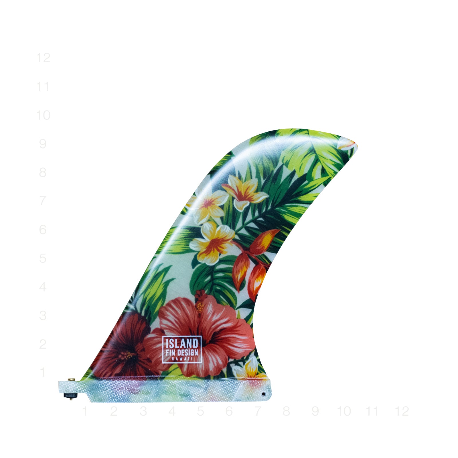 ISLAND FIN DESIGN LEEWARD WHITE 9.5"