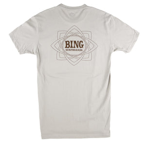 Mandala II Premium S/S T-Shirt - Light Grey - Bing Surfboards