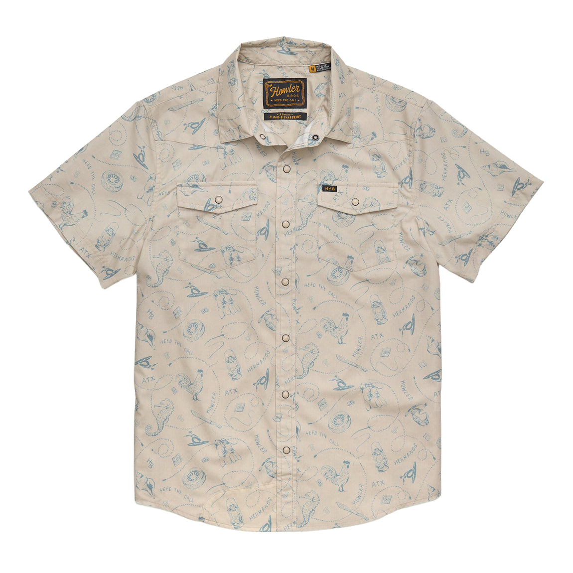 HOWLER SNAPSHIRT - SEA RODEO SAND
