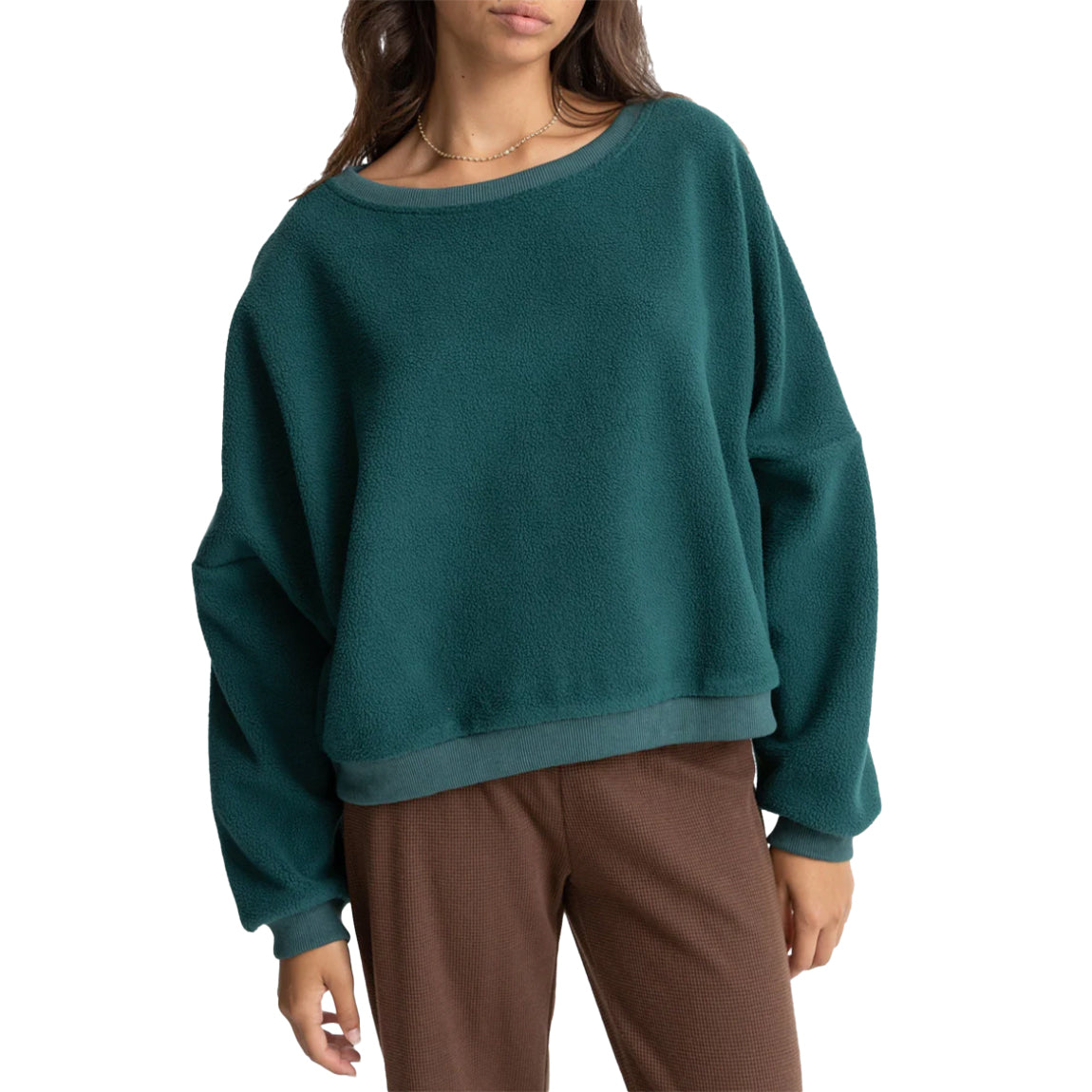 RHYTHM SLOUCH FLEECE - SEA GREEN