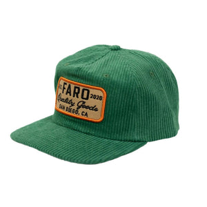 FARO CORD PATCH HAT - GREEN