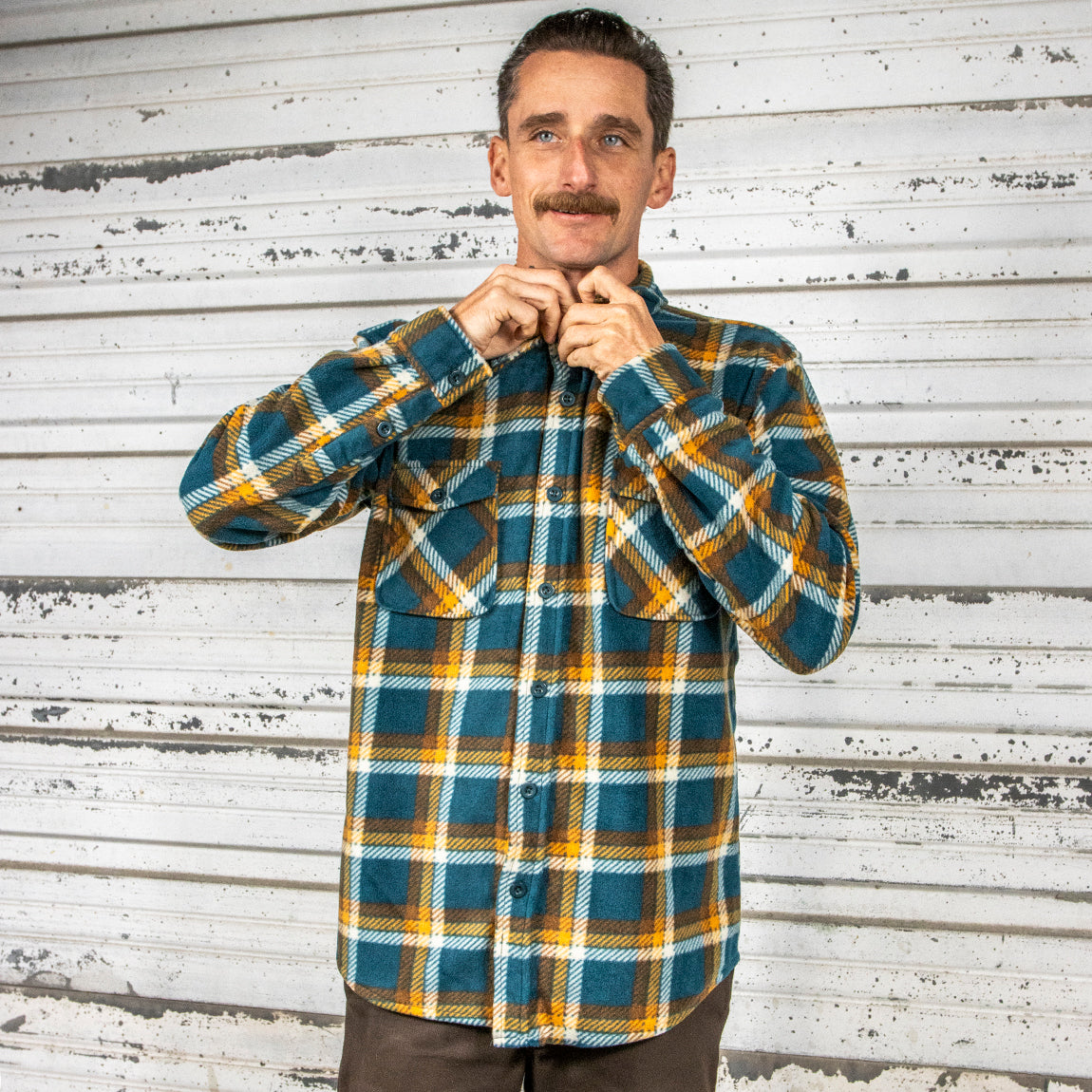 BING TRAILS FLANNEL - TEAL