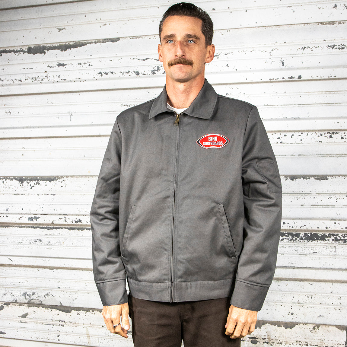 BING NOSERIDER MECHANIC JACKET - GREY