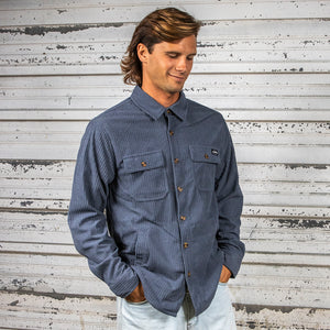 BING CARMEL CORD JACKET - BLUE