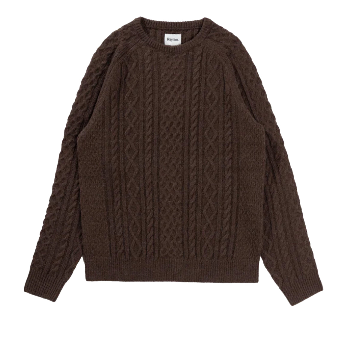 RHYTHM FISHERMANS KNIT - BROWN