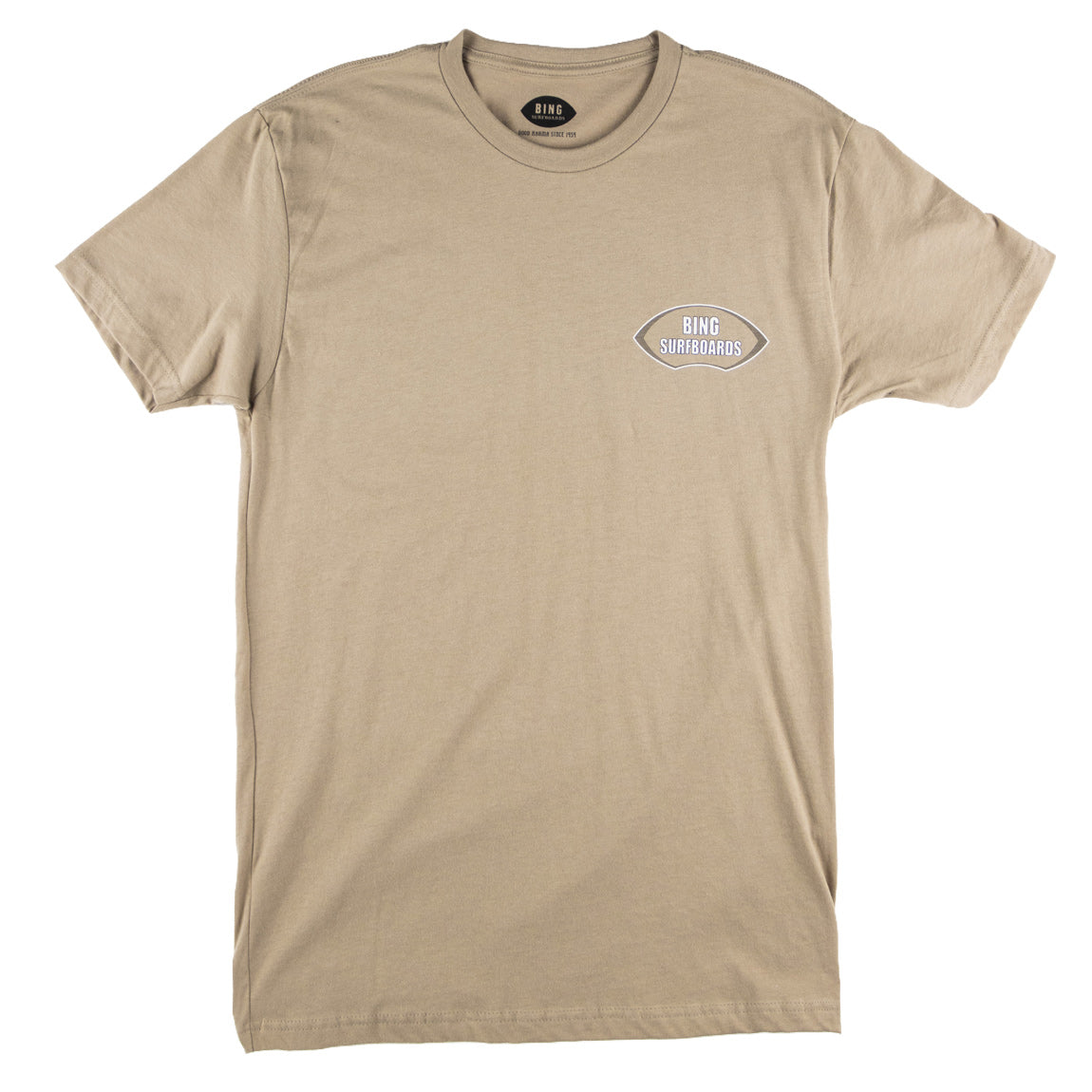 Noserider 2.0 Premium S/S T-Shirt - Tan - Bing Surfboards