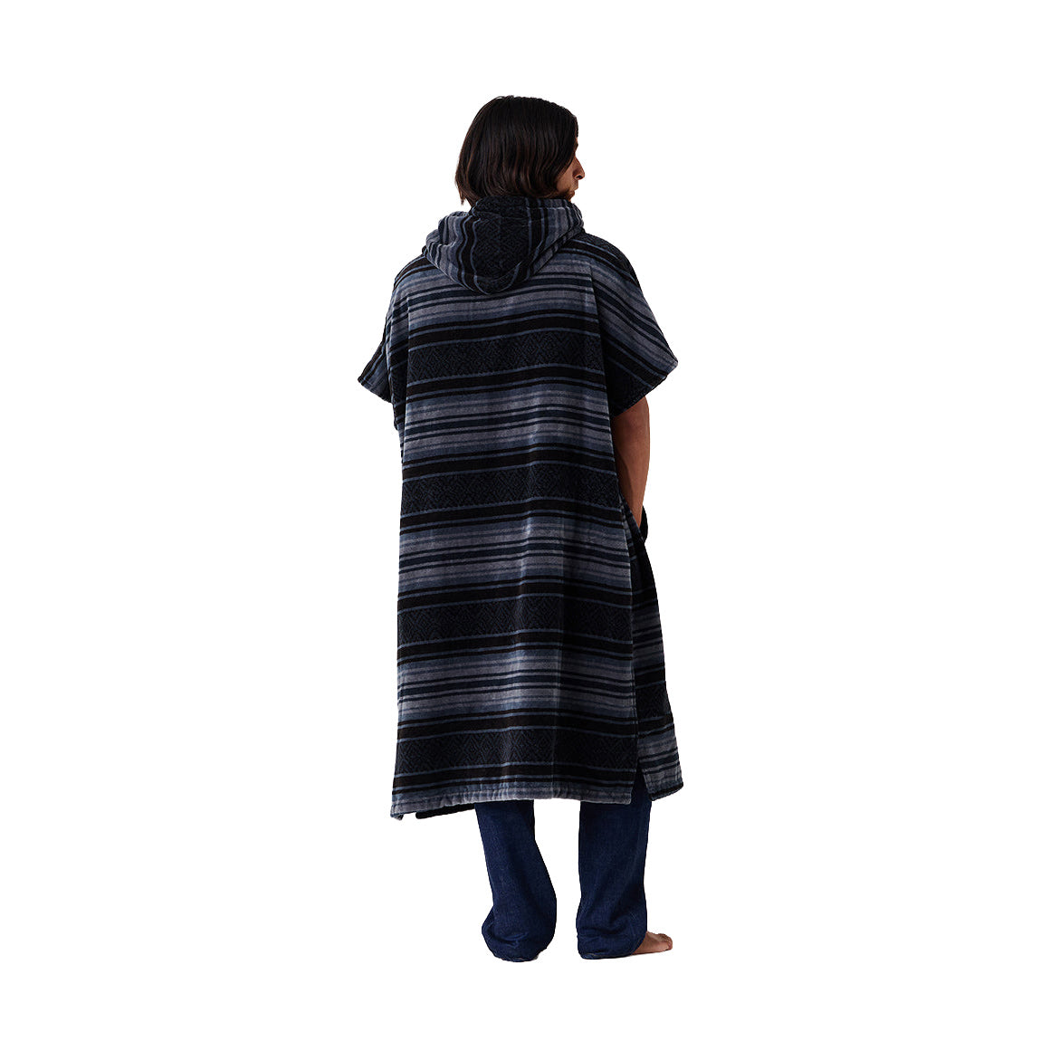 SLOWTIDE OSO PONCHO L/XL - BLACK