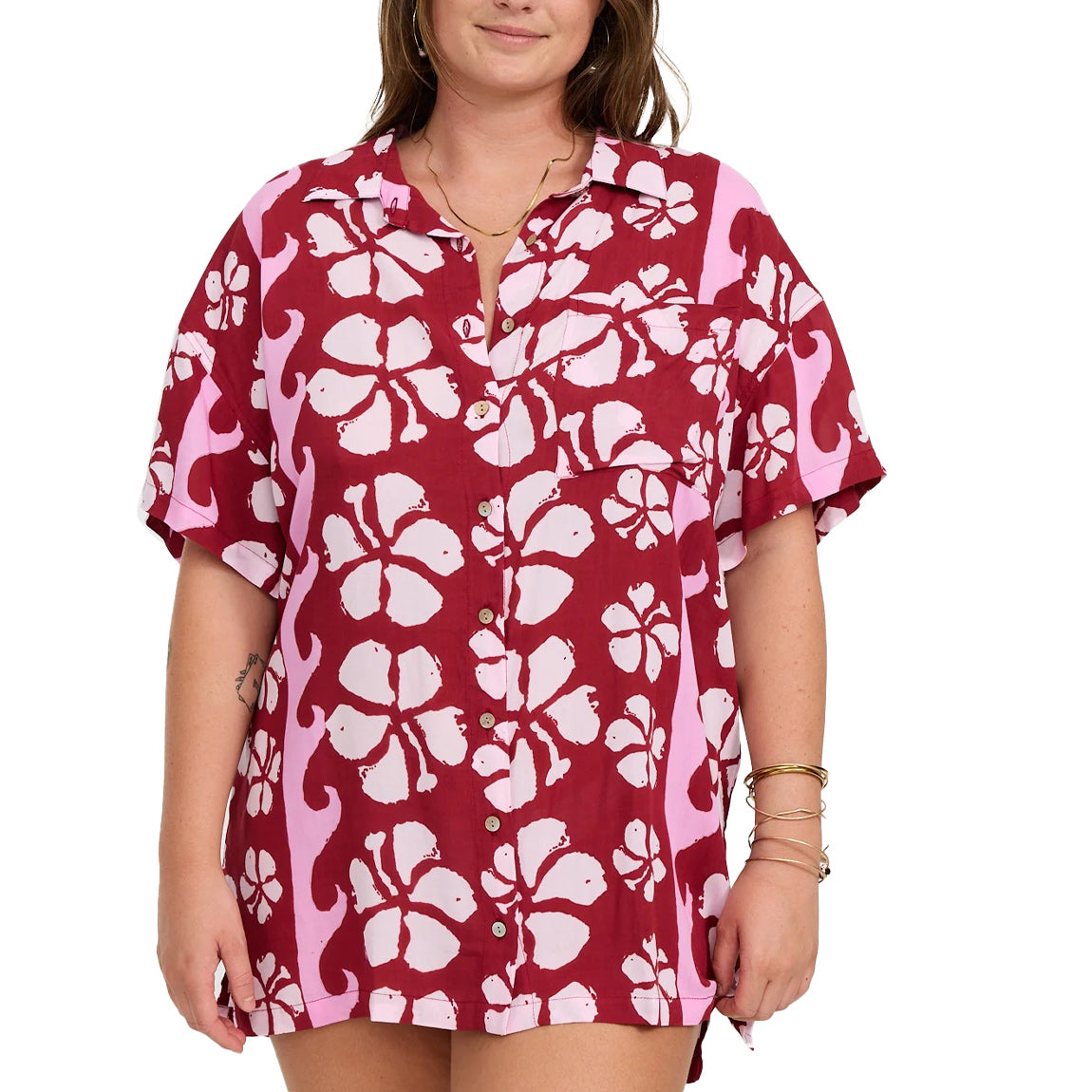 BENOA ALOHA SHIRT DRESS - PAPEETE
