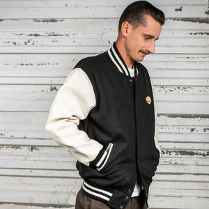 BING 1965 VARSITY JACKET - BLACK/WHITE