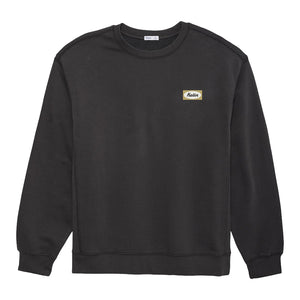 KATIN EMB CREW FLEECE - BLACK