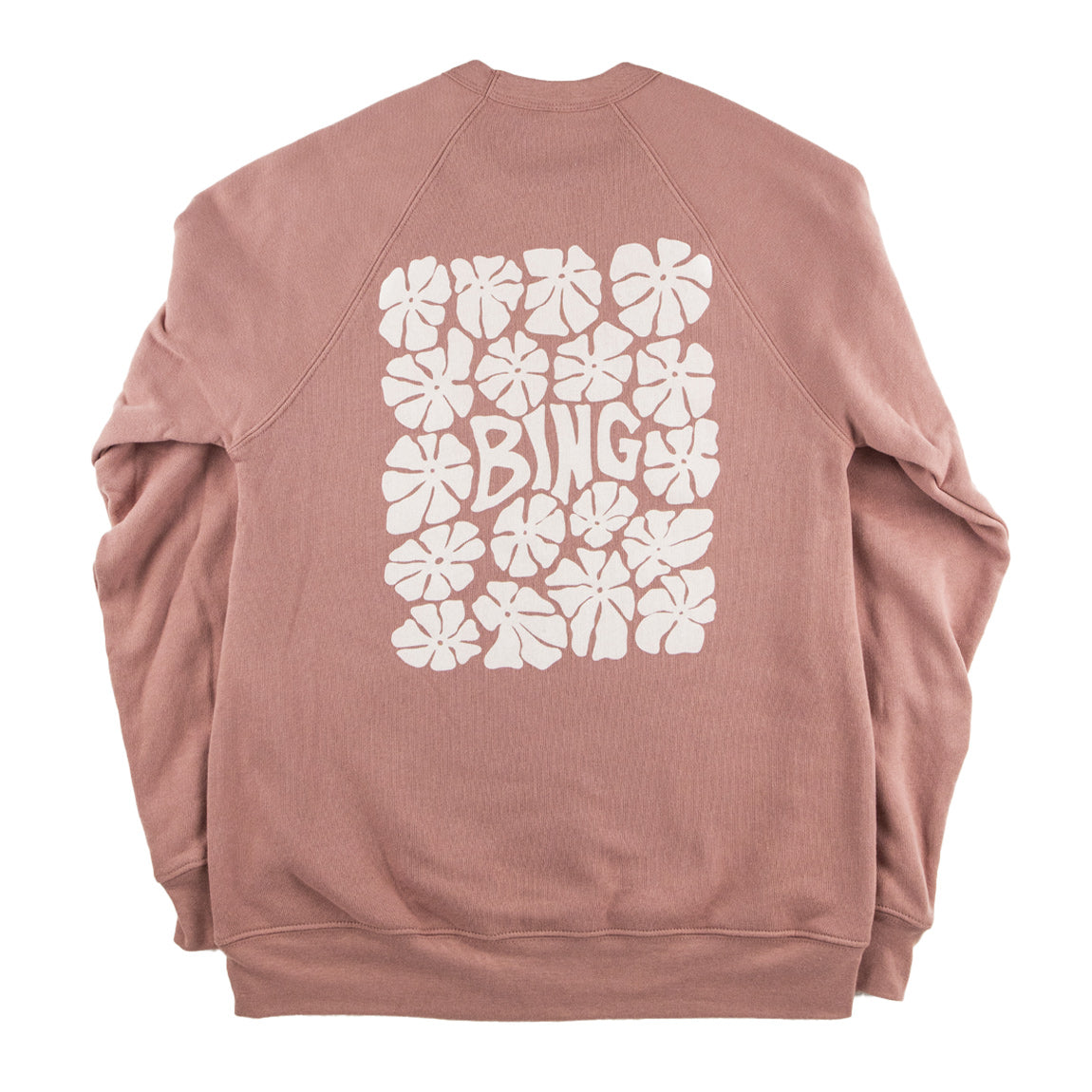 FLOWER POWER Premium Crew Sweatshirt - Mauve
